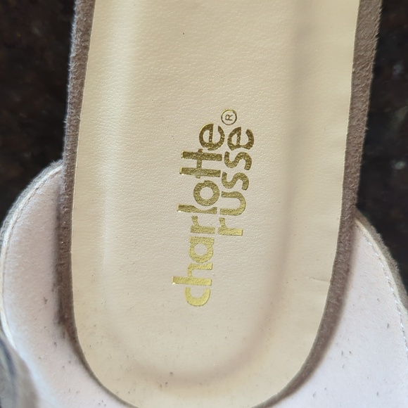 Charlotte Russe Fringe Ankle Faux Suede Pointy Toe Flat Shoes 10 Brown - Picture 5 of 16